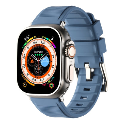 Double Ring Silicone Watch Band, For Apple Watch SE 2022 44mm, For Apple Watch 9 41mm, For Apple Watch 7 41mm, For Apple Watch 7 45mm