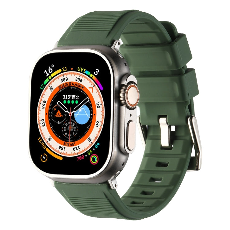 Double Ring Silicone Watch Band, For Apple Watch Ultra 49mm, For Apple Watch SE 2023 44mm, For Apple Watch SE 2023 40mm, For Apple Watch 8 41mm