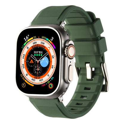 Double Ring Silicone Watch Band, For Apple Watch Ultra 49mm, For Apple Watch SE 2023 44mm, For Apple Watch SE 2023 40mm, For Apple Watch 8 41mm