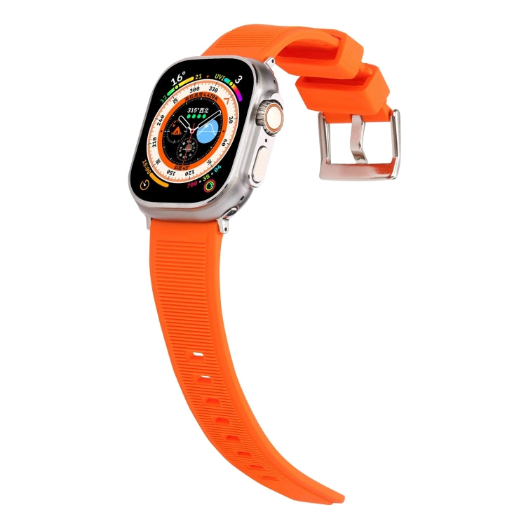 Double Ring Silicone Watch Band, For Apple Watch 8 45mm, For Apple Watch Ultra 2 49mm, For Apple Watch SE 2022 40mm, For Apple Watch 9 45mm