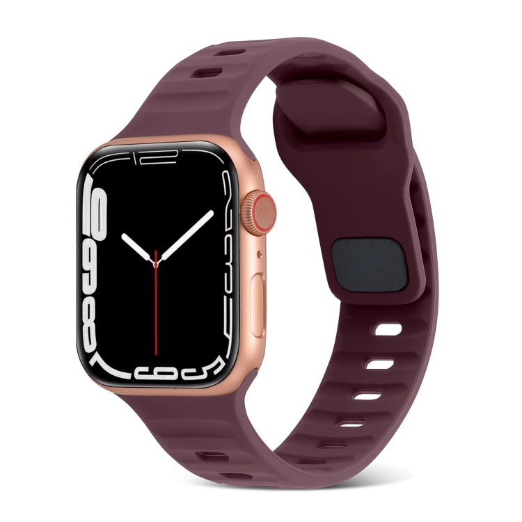 Square Buckle Stripes Silicone Watch Band, For Apple Watch Series 2 42mm, For Apple Watch Series 2 38mm