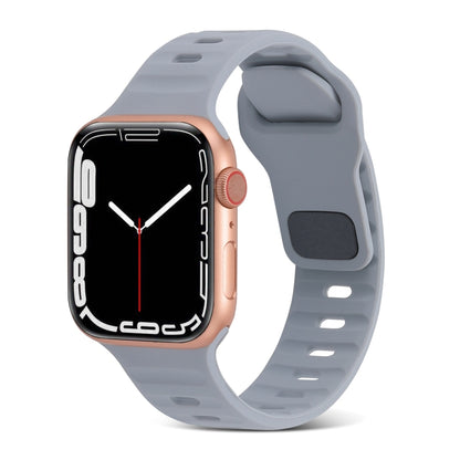 Square Buckle Stripes Silicone Watch Band, For Apple Watch Series 2 42mm, For Apple Watch Series 2 38mm