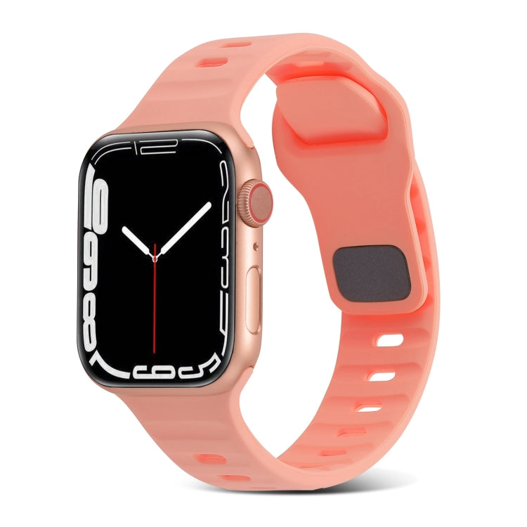 Square Buckle Stripes Silicone Watch Band, For Apple Watch Series 2 42mm, For Apple Watch Series 2 38mm