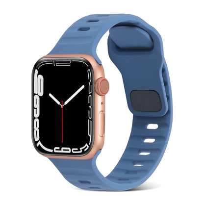 Square Buckle Stripes Silicone Watch Band, For Apple Watch Series 2 42mm, For Apple Watch Series 2 38mm