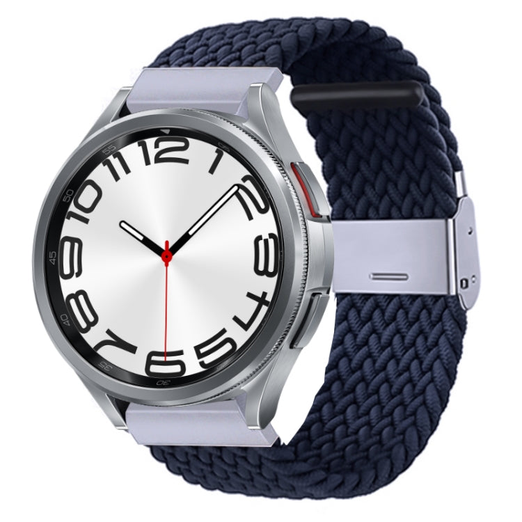 Nylon Braided Metal Buckle Watch Band, For Samsung Galaxy Watch 6 / 6 Classic