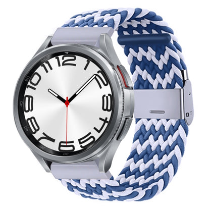 Nylon Braided Metal Buckle Watch Band, For Samsung Galaxy Watch 6 / 6 Classic