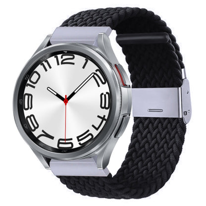 Nylon Braided Metal Buckle Watch Band, For Samsung Galaxy Watch 6 / 6 Classic