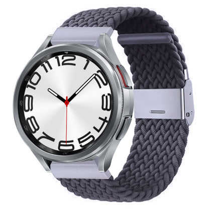Nylon Braided Metal Buckle Watch Band, For Samsung Galaxy Watch 6 / 6 Classic