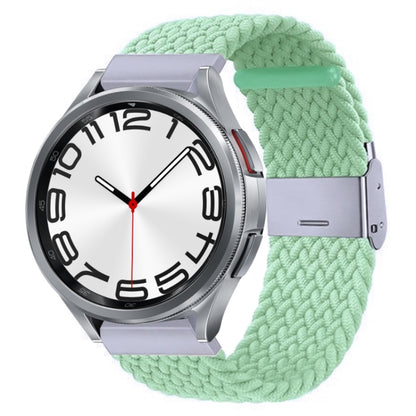 Nylon Braided Metal Buckle Watch Band, For Samsung Galaxy Watch 6 / 6 Classic