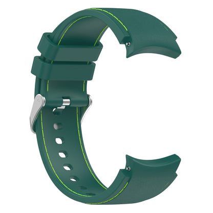 Leather Silicone Watch Band, For Samsung Galaxy Watch 6 / 6 Classic