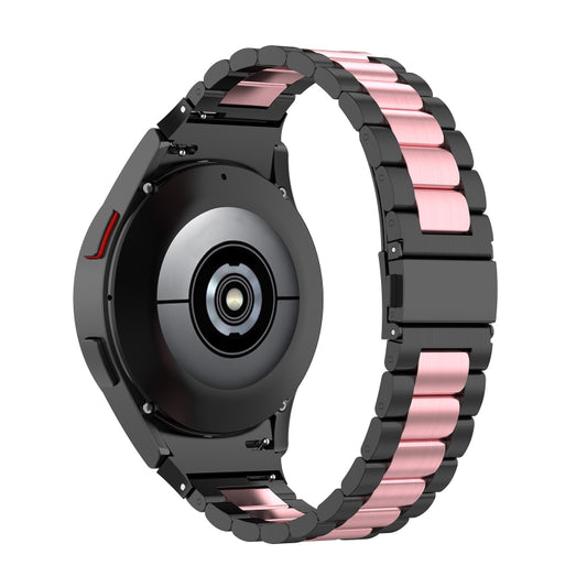 Three Bead Stainless Steel Watch Band, For Samsung Galaxy Watch 6 / 6 Classic