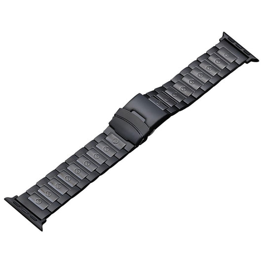 Safety Buckle Titanium Steel Watch Band, For Apple Watch Series 5 44mm, For Apple Watch Series 5 40mm, For Apple Watch Series 4 44mm, For Apple Watch Series 4 40mm, For Apple Watch 42mm, For Apple Watch Series 3 38mm, For Apple Watch 38mm