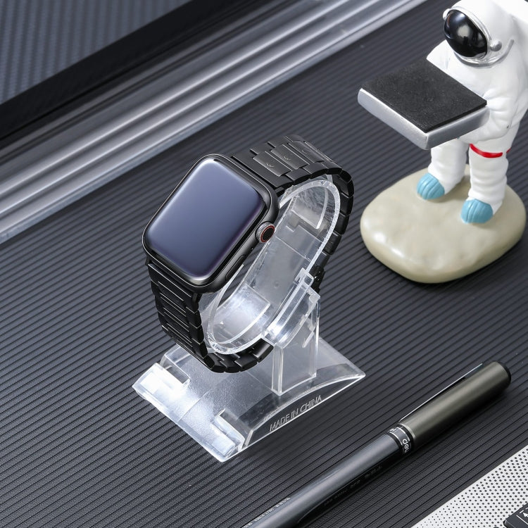 Safety Buckle Titanium Steel Watch Band, For Apple Watch Series 5 44mm, For Apple Watch Series 5 40mm, For Apple Watch Series 4 44mm, For Apple Watch 42mm, For Apple Watch Series 4 40mm, For Apple Watch 38mm, For Apple Watch Series 3 38mm              ...