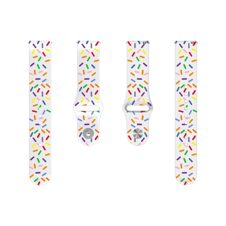 Sports Rainbow Dots Silicone Watch Band, For Samsung Galaxy Watch 6 / 6 Classic