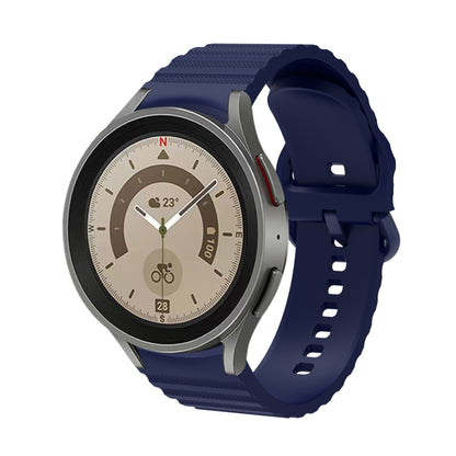 Wave Dotted Pure Color Buckle Silicone Watch Band, For Samsung Galaxy Watch 6 / 6 Classic