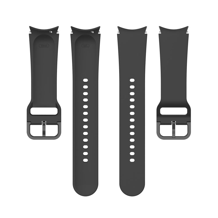 For Samsung Galaxy Watch 6 / 6 Classic Solid Color Buckle Silicone Watch Band, L Size, S Size