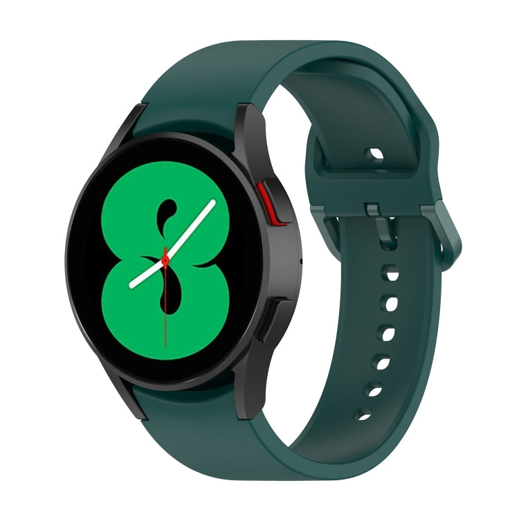 For Samsung Galaxy Watch 6 / 6 Classic Solid Color Buckle Silicone Watch Band, L Size, S Size