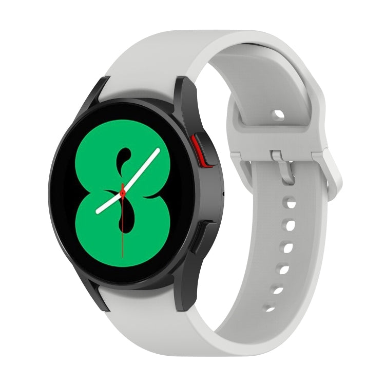 For Samsung Galaxy Watch 6 / 6 Classic Solid Color Buckle Silicone Watch Band, L Size, S Size