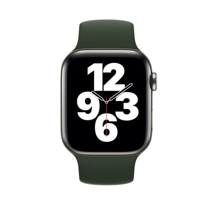 For Apple Watch Series 8&7 41mm / SE 2&6&SE&5&4 40mm / 3&2&1 38mm Solid Color Elastic Silicone Watch Band, Size:M 143mm (Aqua Blue), Size:M 143mm
