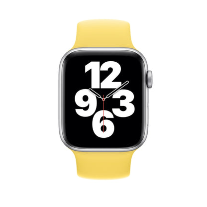 For Apple Watch Series 5 & 4 44mm / 3 & 2 & 1 42mm Solid Color Elastic Silicone Replacement Wrist Strap Watchband, Size:S 130mm, S 130mm, Size:M 143mm, M 143mm, Size:L 156mm, L 156mm