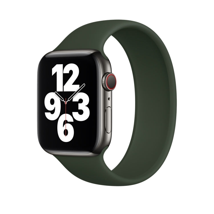 For Apple Watch Series 5 & 4 44mm / 3 & 2 & 1 42mm Solid Color Elastic Silicone Replacement Wrist Strap Watchband, Size:S 130mm, S 130mm, Size:M 143mm, M 143mm, Size:L 156mm, L 156mm