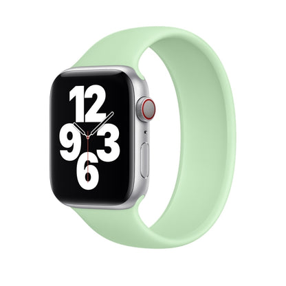 For Apple Watch Series 5 & 4 44mm / 3 & 2 & 1 42mm Solid Color Elastic Silicone Replacement Wrist Strap Watchband, Size:S 130mm, S 130mm, Size:M 143mm, M 143mm, Size:L 156mm, L 156mm
