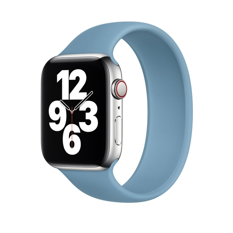 For Apple Watch Series 5 & 4 44mm / 3 & 2 & 1 42mm Solid Color Elastic Silicone Replacement Wrist Strap Watchband, Size:S 130mm, S 130mm, Size:M 143mm, M 143mm, Size:L 156mm, L 156mm