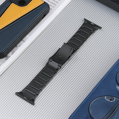 Five Beads Turtle Buckle Titanium Steel Watch Band, For Apple Watch Ultra 49mm, For Apple Watch SE 2023 44mm, For Apple Watch SE 2023 40mm, For Apple Watch Ultra 2 49mm, For Apple Watch Series 9 45mm, For Apple Watch SE 2022 40mm                       ...