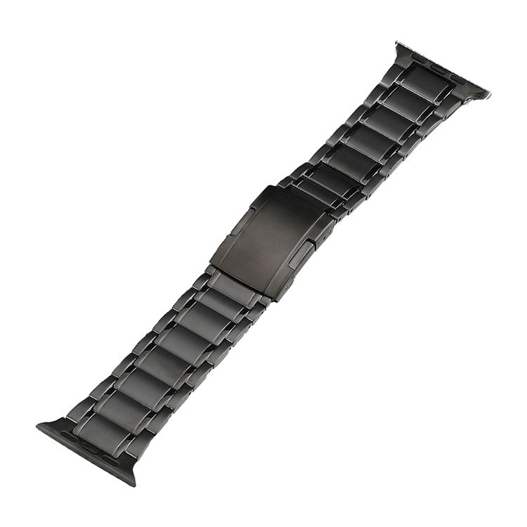 Five Beads Turtle Buckle Titanium Steel Watch Band, For Apple Watch Ultra 49mm, For Apple Watch SE 2023 44mm, For Apple Watch SE 2023 40mm, For Apple Watch Ultra 2 49mm, For Apple Watch Series 9 45mm, For Apple Watch SE 2022 40mm                       ...