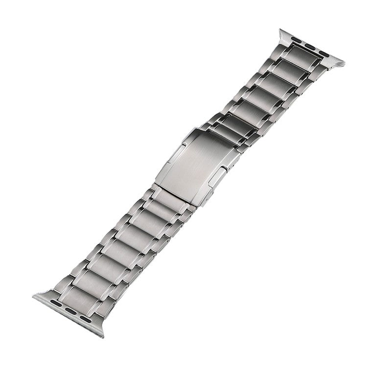 Five Beads Turtle Buckle Titanium Steel Watch Band, For Apple Watch Ultra 49mm, For Apple Watch SE 2023 44mm, For Apple Watch SE 2023 40mm, For Apple Watch Ultra 2 49mm, For Apple Watch Series 9 45mm, For Apple Watch SE 2022 40mm                       ...
