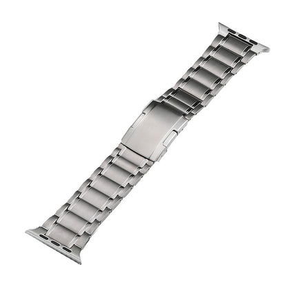 Five Beads Turtle Buckle Titanium Steel Watch Band, For Apple Watch Ultra 49mm, For Apple Watch SE 2023 44mm, For Apple Watch SE 2023 40mm, For Apple Watch Ultra 2 49mm, For Apple Watch Series 9 45mm, For Apple Watch SE 2022 40mm                       ...
