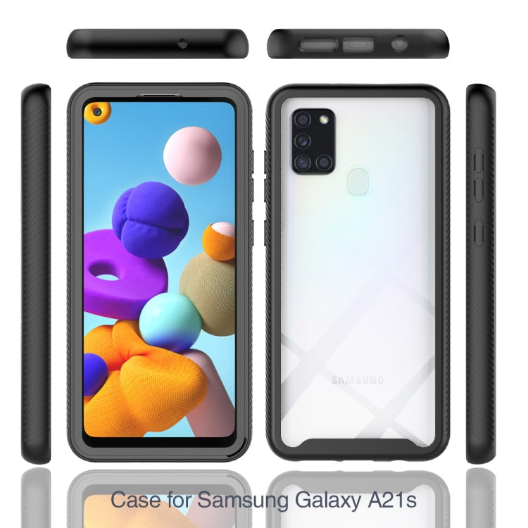 Starry Sky Solid Color Series Shockproof PC + TPU Protective Case, For Samsung Galaxy A21s