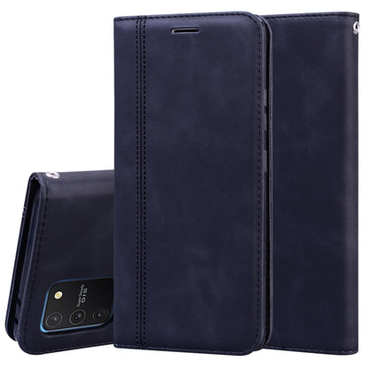 Frosted Business Magnetic Horizontal Flip PU Leather Case with Holder & Card Slot & Lanyard, For Samsung Galaxy S10 Lite / A91, For Samsung Galaxy S10, For Samsung Galaxy S20, For Samsung Galaxy S20 Plus, For Samsung Galaxy S20 Ultra                   ...