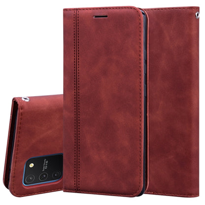 Frosted Business Magnetic Horizontal Flip PU Leather Case with Holder & Card Slot & Lanyard, For Samsung Galaxy S10 Lite / A91, For Samsung Galaxy S10, For Samsung Galaxy S20, For Samsung Galaxy S20 Plus, For Samsung Galaxy S20 Ultra                   ...