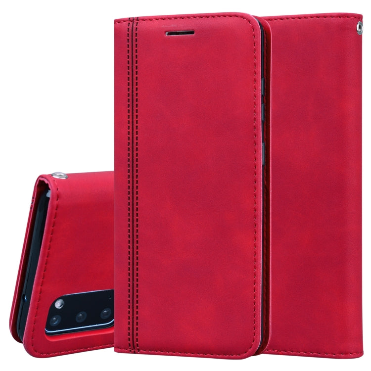 Frosted Business Magnetic Horizontal Flip PU Leather Case with Holder & Card Slot & Lanyard, For Samsung Galaxy S10 Lite / A91, For Samsung Galaxy S10, For Samsung Galaxy S20, For Samsung Galaxy S20 Plus, For Samsung Galaxy S20 Ultra                   ...
