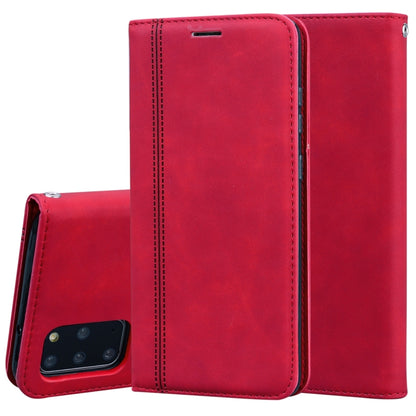 Frosted Business Magnetic Horizontal Flip PU Leather Case with Holder & Card Slot & Lanyard, For Samsung Galaxy S10 Lite / A91, For Samsung Galaxy S10, For Samsung Galaxy S20, For Samsung Galaxy S20 Plus, For Samsung Galaxy S20 Ultra                   ...