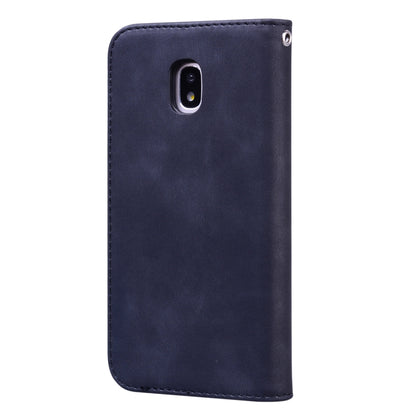 Frosted Business Magnetic Horizontal Flip PU Leather Case with Holder & Card Slot & Lanyard, For Samsung Galaxy J3 / J330  (EU), For Samsung Galaxy J5 (2016) / J510, For Samsung Galaxy J5 / J530 (EU), For Samsung Galaxy J7 / J730 (EU)                  ...