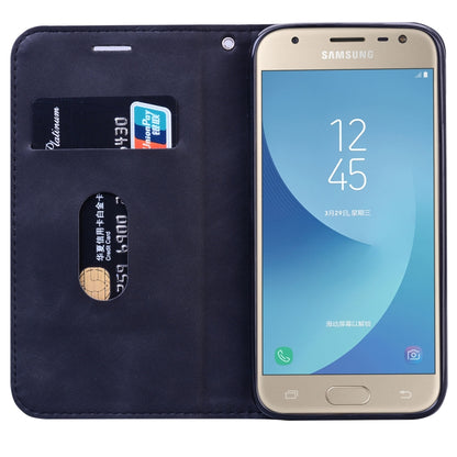 Frosted Business Magnetic Horizontal Flip PU Leather Case with Holder & Card Slot & Lanyard, For Samsung Galaxy J3 / J330  (EU), For Samsung Galaxy J5 (2016) / J510, For Samsung Galaxy J5 / J530 (EU), For Samsung Galaxy J7 / J730 (EU)                  ...