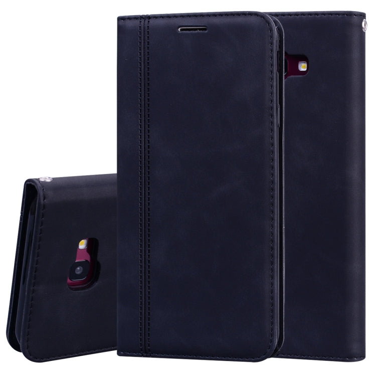 Frosted Business Magnetic Horizontal Flip PU Leather Case with Holder & Card Slot & Lanyard, For Samsung Galaxy J3 / J330  (EU), For Samsung Galaxy J5 (2016) / J510, For Samsung Galaxy J5 / J530 (EU), For Samsung Galaxy J7 / J730 (EU)                  ...