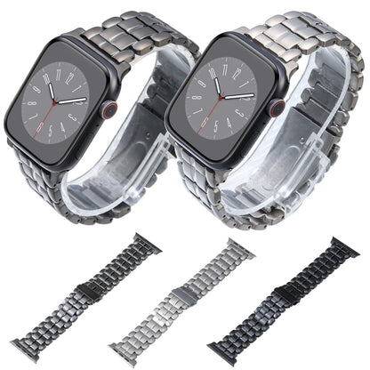Five Beads Titanium Steel Watch Band, For Apple Watch Ultra 49mm, For Apple Watch SE 2023 44mm, For Apple Watch SE 2023 40mm, For Apple Watch Ultra 2 49mm, For Apple Watch Series 9 45mm, For Apple Watch SE 2022 40mm, For Apple Watch SE 2022 44mm       ...