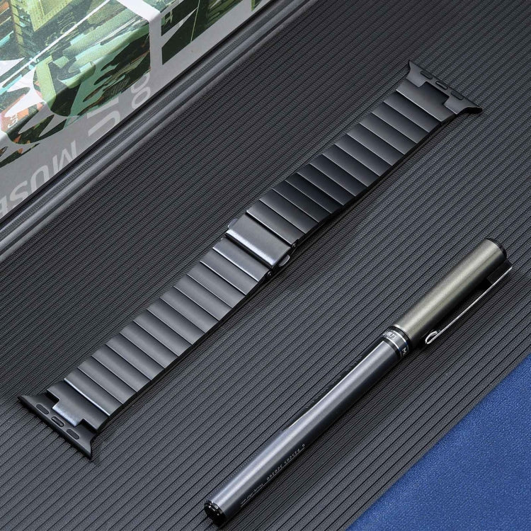 Flat Buckle Stainless Steel Watch Band, For Apple Watch Ultra 49mm, For Apple Watch SE 2023 44mm, For Apple Watch SE 2023 40mm, For Apple Watch Ultra 2 49mm, For Apple Watch Series 9 45mm, For Apple Watch SE 2022 40mm, For Apple Watch Series 9 41mm    ...