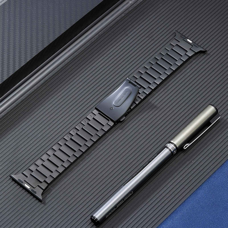 Flat Buckle Stainless Steel Watch Band, For Apple Watch Series 2 42mm, For Apple Watch Series 2 38mm