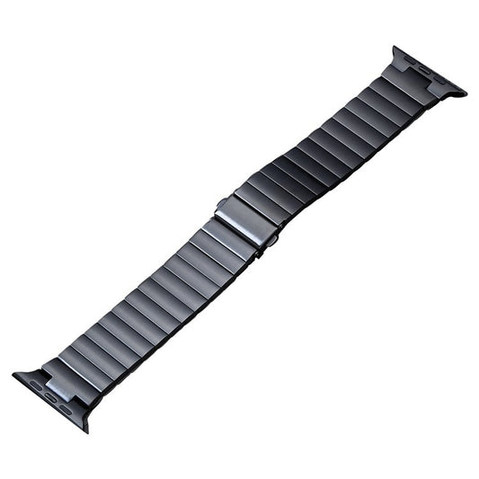 Flat Buckle Stainless Steel Watch Band, For Apple Watch SE 2023 44mm, For Apple Watch Ultra 49mm, For Apple Watch SE 2023 40mm, For Apple Watch Ultra 2 49mm, For Apple Watch Series 9 45mm, For Apple Watch SE 2022 40mm, For Apple Watch SE 2022 44mm