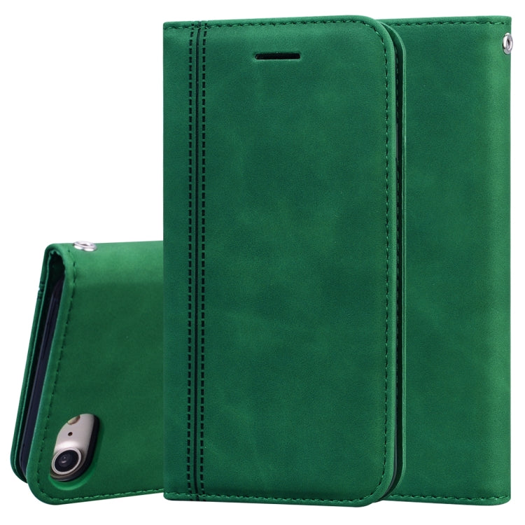 Frosted Business Magnetic Horizontal Flip PU Leather Case with Holder & Card Slot & Lanyard, For iPhone SE 2022 / SE 2020 & 8 & 7, For iPhone 8 Plus & 7 Plus, For iPhone 11 Pro, For iPhone 11, For iPhone 11 Pro Max, For iPhone XS / X, For iPhone XR    ...