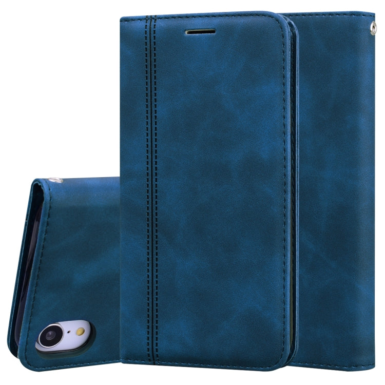 Frosted Business Magnetic Horizontal Flip PU Leather Case with Holder & Card Slot & Lanyard, For iPhone SE 2022 / SE 2020 & 8 & 7, For iPhone 8 Plus & 7 Plus, For iPhone 11 Pro, For iPhone 11, For iPhone 11 Pro Max, For iPhone XS / X, For iPhone XR    ...