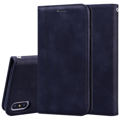 Frosted Business Magnetic Horizontal Flip PU Leather Case with Holder & Card Slot & Lanyard, For iPhone SE 2022 / SE 2020 & 8 & 7, For iPhone 8 Plus & 7 Plus, For iPhone 11 Pro, For iPhone 11, For iPhone 11 Pro Max, For iPhone XS / X, For iPhone XR    ...