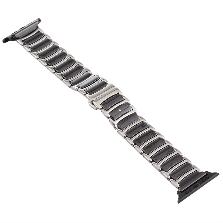 Ceramic Steel Watchband, For Apple Watch Series 8&7 41mm / SE 2&6&SE&5&4 40mm / 3&2&1 38mm, For Apple Watch Series 7 45mm / 6 & SE & 5 & 4 44mm / 3 & 2 & 1 42mm, For Apple Watch Series 7 41mm / 6 & SE & 5 & 4 40mm / 3 & 2 & 1 38mm                      ...