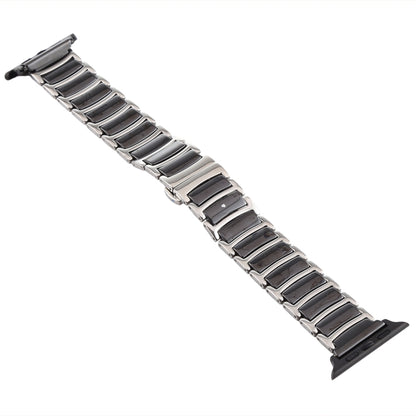 Ceramic Steel Watchband, For Apple Watch Series 8&7 41mm / SE 2&6&SE&5&4 40mm / 3&2&1 38mm, For Apple Watch Series 7 45mm / 6 & SE & 5 & 4 44mm / 3 & 2 & 1 42mm, For Apple Watch Series 7 41mm / 6 & SE & 5 & 4 40mm / 3 & 2 & 1 38mm                      ...