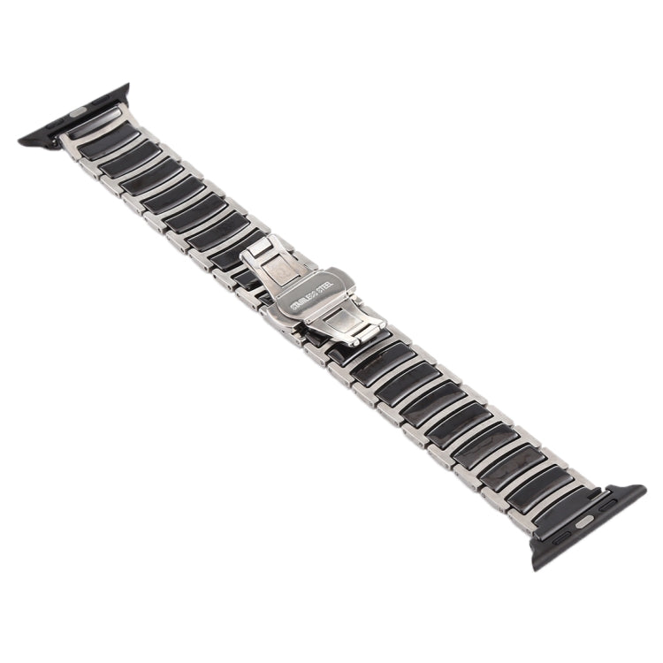 Ceramic Steel Watchband, For Apple Watch Series 8&7 41mm / SE 2&6&SE&5&4 40mm / 3&2&1 38mm, For Apple Watch Series 7 45mm / 6 & SE & 5 & 4 44mm / 3 & 2 & 1 42mm, For Apple Watch Series 7 41mm / 6 & SE & 5 & 4 40mm / 3 & 2 & 1 38mm                      ...
