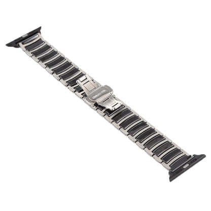 Ceramic Steel Watchband, For Apple Watch Series 8&7 41mm / SE 2&6&SE&5&4 40mm / 3&2&1 38mm, For Apple Watch Series 7 45mm / 6 & SE & 5 & 4 44mm / 3 & 2 & 1 42mm, For Apple Watch Series 7 41mm / 6 & SE & 5 & 4 40mm / 3 & 2 & 1 38mm                      ...